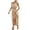 Beige, variant on LEAVINGSUO Sleeveless Dresses for Women 2026 Women's Fashion Bow Split Large Suit Dress