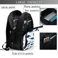 thumbnail image 6 of Wukai Cute Cartoon Dinosaurs Travel Laptop Backpack: Business Water-Resistant Bag with USB Charging Port, Ideal College Backpack for Men & Women, 6 of 6