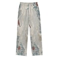 thumbnail image 3 of Kids' Pajama Pants Soft Relaxed Fit Sleep Pants Lounge Pants with Pockets Hand-drawn Deer and Cardinals Large, 3 of 9