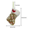 thumbnail image 3 of PPgejGEK Christmas Ornament Knitted Mini Christmas Stocking Christmas Tree Hanging Decoration Gift Bag Christmas Stocking Ornament for Decorating Holiday Party Tables, 3 of 4