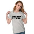 thumbnail image 4 of Believe Holy Spirit Religious Womens Fitted Plus Size Graphic Tee Brisco Brands 2X, 4 of 5