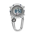 thumbnail image 2 of Almencla Mousqueton Montre Clip Montre Électronique avec Réveil Unisexe Date Précise Semaine Bleu, 2 of 8