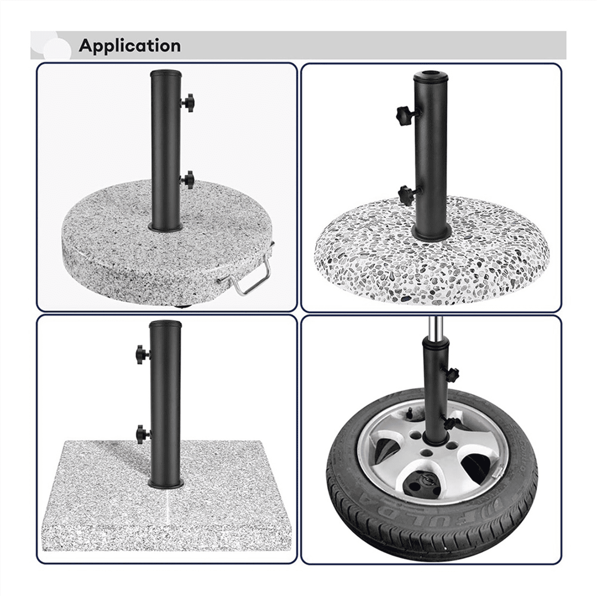 Umbrella Stand Tube Outdoor,Outside Stone Base,Table Bracket,DIY Mount pwm25