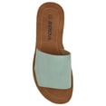 thumbnail image 3 of Soda Shoes Women Flip Flops Espadrille Slippers Slip On Sandals Slides Casual Peep Toe Beach EXOTIC-S Light Green Mint 6, 3 of 3