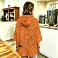 thumbnail image 5 of FGVCTG Halloween Sweatshirts for Women Drawstring 3/4 Sleeve Halloween Hoodie Ghost Graphic Spooky Oversized Pullover Hoodies Ginger L, 5 of 5