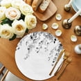 thumbnail image 2 of Grey Eucalyptus Leaves Round 13 Inch Placemats Set of 4, Weeping Spring Botanical Summer HeatResistant Non Slip Place Mats for Dining Table, Wipeable Braided Kitchen Table Mats for Housewarming, 2 of 9