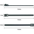 thumbnail image 4 of [50 Piezas] Corbatas de cable reutilizables, Canwn Nylon Heavy Duty Zip Ties Mini Cable Flexible Tidies Slipknot Straps (Negro), 4 of 4