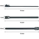 thumbnail image 4 of [50 piezas] Bridas reutilizables de nailon Canwn de alta resistencia, mini sujetacables flexibles, correas de nudo corredizo (negras), 4 of 4