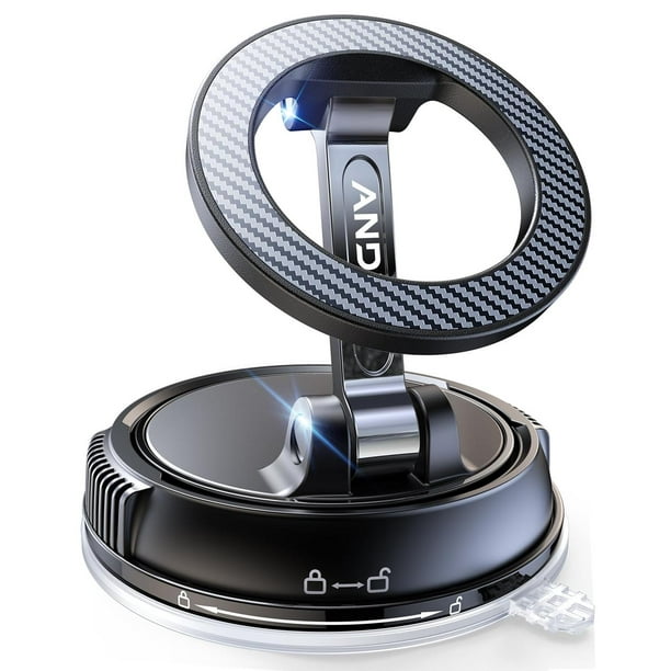 Soporte de Teléfono para Coche Magsafe Ajustable 360 Grados iPhone 16 Pro Max 15