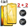 thumbnail image 2 of Cristal templado 4 en 1 9D para Xiaomi Poco X3 NFC F2 Pro X3Pro, protectores de pantalla, película de lente de cámara para Xiaomi Poco X5 F3 X3 Glass Tan Jianjun unisex, 2 of 2