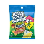 Jolly Rancher Gummies Sour Lemonade Stand 2-in-1 Fruit Flavored Candy, Bag 3.4 oz