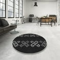thumbnail image 4 of Ahgly Company Machine Washable Indoor Rectangle Transitional Night Black Area Rugs, 7' x 10', 4 of 7
