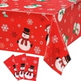 thumbnail image 1 of Mantel Irenare Snowman Christmas, plástico, 220 x 137 cm, 3 unidades, 1 of 7