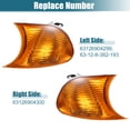 thumbnail image 3 of Pair Amber Turn Signal Light Front Left Right Corner Signal Light for BMW E46 3Series 2000-2001 2Door, 3 of 6