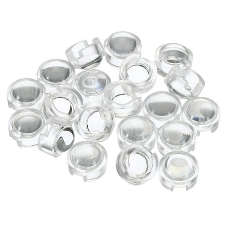 Image of Uxcell 13mm LED Convex Lens 60 Degree Beam Angle Acrylic LED Optical Lens for 1W 3W LED Lamp Beads 20 Pack