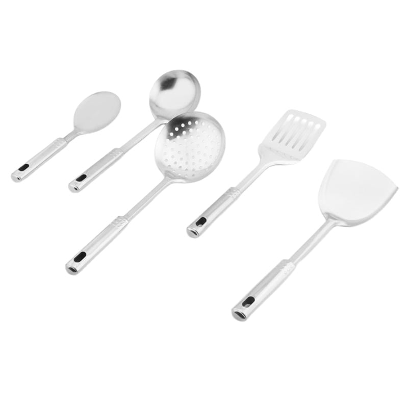 5PCS Stainless Steel Kitchen Cooking Tool Serving Utensil Set Spoon Spatula Home