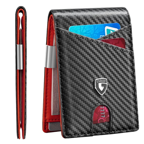 Minimalist Front Pocket Wallet for Men with Money Clip,Includes Gift Box