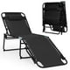 thumbnail image 1 of Costway Tumbona Plegable de Playa Portátil Silla Reclinable Respaldo Regulable en 4 Posiciones para Camping Patio Piscina 189 x 59 x 40 cm Negro, 1 of 9