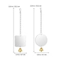 thumbnail image 3 of SHISUYAN Durable Acrylic Bird Mirror with Bell for Cage Suitable for Small Medium Parrots 2 Pieces, 3 of 9