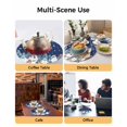 thumbnail image 2 of 13 Inch Round Placemats Set of 6, Navy Blue Christmas Non Slip Heat Insulation PP Table Mats, Snowman Xmas Tree Snowflake Winter Washable Place Mats for Kitchen Dining Party Table Decor, 2 of 7