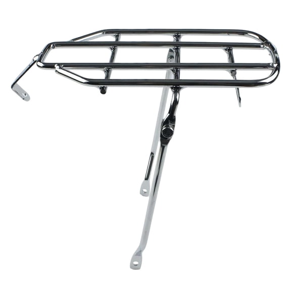 Rear Bike Rack Cargo Pannier Holder Stable Metal Construction for 14-inch Folding Bicycle Commuters