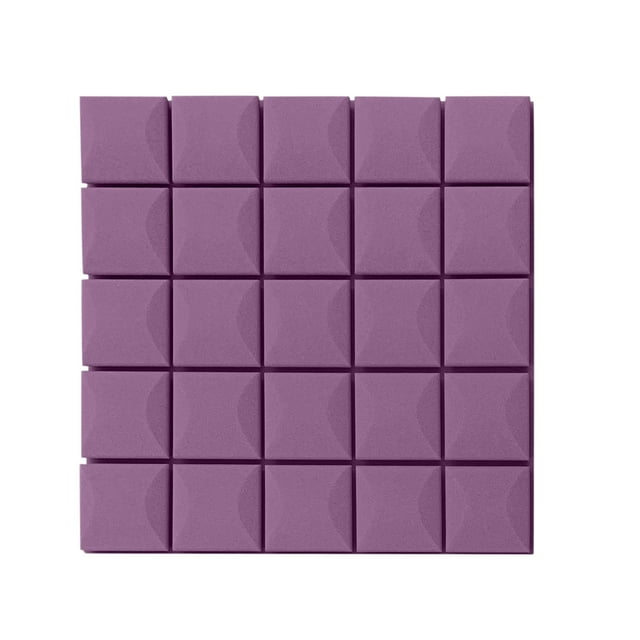 Xihbxyly Paneles de Espuma Acústica, Esponja Absorbente de Sonido de Alta Densidad, Solución de Insonorización para Ktv, Sala de Piano, Sala de Batería, Estudio En Casa, Tamaño 50 X 50 X 3 Cm, Juego