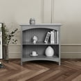 thumbnail image 5 of eHemco 2 Tier Storage Shelf Bookcase with 2 Arched Supports, 29 Inches Height, Gray, 5 of 8