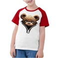 thumbnail image 3 of RXIRUCGD 2025 Vêtements d'Été pour Enfants Tout-Petits Garçons Filles Mode Mignon Col Rond Imprimé Manches Courtes Haut, 3 of 7