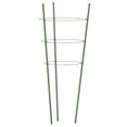 thumbnail image 2 of vidaXL Garden Plant Supports with 3 Rings 5 pcs Green 75 cm Steel, 2 of 5