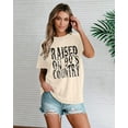 thumbnail image 4 of MOUSYA Raised on 90s Country Shirt Womens,Vintage Country Music Shirts Concert Top Casual Short Sleeve Tee Tops, 4 of 8
