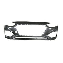 New Aftermarket  Unpainted Front Bumper Cover Replaces 86511J0000 fits 2018-2021 Hyundai Accent