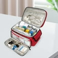 thumbnail image 4 of Bunblic Emergency Kits Organizer Portable Medical Storage Bag for Office Travel red, 4 of 8