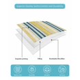 thumbnail image 5 of Blue Yellow Striped Twin Size Down Alternative Comforter, Lightweight Comforter Quilt Bedding Set with Pillow Shams Watercolor Modern Stripes Art All Seasons Bed Comforter Duvet Insert 68"x86", 5 of 7
