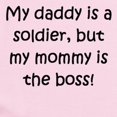 thumbnail image 2 of CafePress - Daddy Is A Soldier Mommy Is Boss Body Suit - Baby Light Bodysuit, Size Newborn - 24 Months, 2 of 4