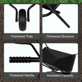 thumbnail image 4 of Foldable Garden Cart with Thickened Oxford Cloth Bin, Compact Easy Load and Dump Design for Soil Grass Leaves and Garden Supplies, 4 of 7