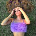 thumbnail image 1 of Porte-jarretelles en Peluche Enveloppant la Poitrine Veste Top Femme, 1 of 4