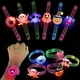 thumbnail image 4 of Juguetes de recuerdo para fiestas de Halloween para niños, 24 piezas, anillos, collares, pulseras, broches con luces LED de Halloween, juguetes iluminados que brillan en la oscuridad para fiestas, 4 of 5