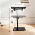 thumbnail image 2 of PinkSheep Small Side Table End Table Accent Table Tray Table  for Bedroom Living Room Small Spaces, Black, 2 of 8