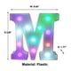 thumbnail image 3 of Letrero luminoso LED con letras y control remoto: 16 colores cambiantes para decoración de paredes de fiestas, bodas y bares en casa., 3 of 6