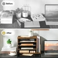 thumbnail image 5 of Mail Sorter, Literature Organizer with Adjustable Shelves, Paper Organizer for Office, Home, Wood Countertop File Holders, Mails, Magazines, Rustic Brown, 5 of 16