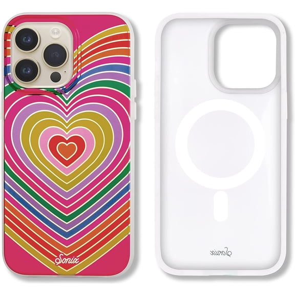 Sonix Apple iPhone 14 Pro Max Case with MagSafe - Rainbow Hearts