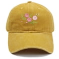 thumbnail image 2 of yuqude Yellow Quick Dry Baseball Cap Trendy Embroidered Baseball Cap Gift for Men/Women,Unstructured One Size, 2 of 5
