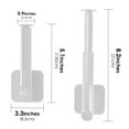 thumbnail image 6 of DODAMOUR 2 Pcs Plastic Curtain Holdbacks for Wall, Self-Adhesive Curtain Hooks Organize and Decorate, L Shape Retractable Curtain Tiebacks Window Treatment (White), 6 of 6