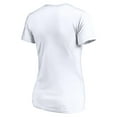 thumbnail image 2 of Women's White Utah Jazz Primary Team Logo V-Neck T-Shirt, 2 of 2