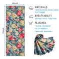 thumbnail image 2 of Pioneer Flower Floral Print Pattern Hot Yoga Mat Towel Non Slip for Hot Yoga - Quick-Drying Yoga Mat Cover with 4 Corner Pockets with Travel Bag - Hot Yoga Towel Non Slip 70"x26", 2 of 6