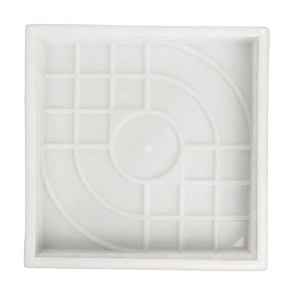 Fiudx Molde para Pavimento de Jardín, Piedra de Hormigón para Hacer Tú Mismo, Molde de Plástico Resistente, Fácil de Usar para Caminos de Jardín, Pasarelas, Patios y Decoración de Exteriores, 9,84 X