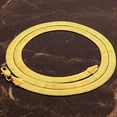 thumbnail image 5 of LIFETIME JEWELRY 5mm Flexible Herringbone Chain Necklace 24k Real Gold Plated (26 inches, Gold), 5 of 7