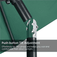 thumbnail image 6 of Alden Design 11 Foot Patio Umbrella with Crank and Push Button to Tilt, Dark Green, 6 of 10