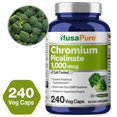 thumbnail image 4 of NusaPure Chromium Picolinate 1000mcg - 240 Veg Capsules: Non-GMO & Vegan, Dietary Supplement for Unisex Adult Heath & Wellness, 4 of 5