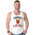 thumbnail image 5 of Exercise You Said Extra Fries Foodie Tank Top T Shirts Men Women Brisco Brands X, 5 of 6